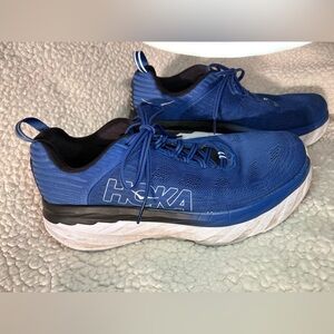 Hoka Men's Bondi 8 Vibrant Blue Athletic Shoes